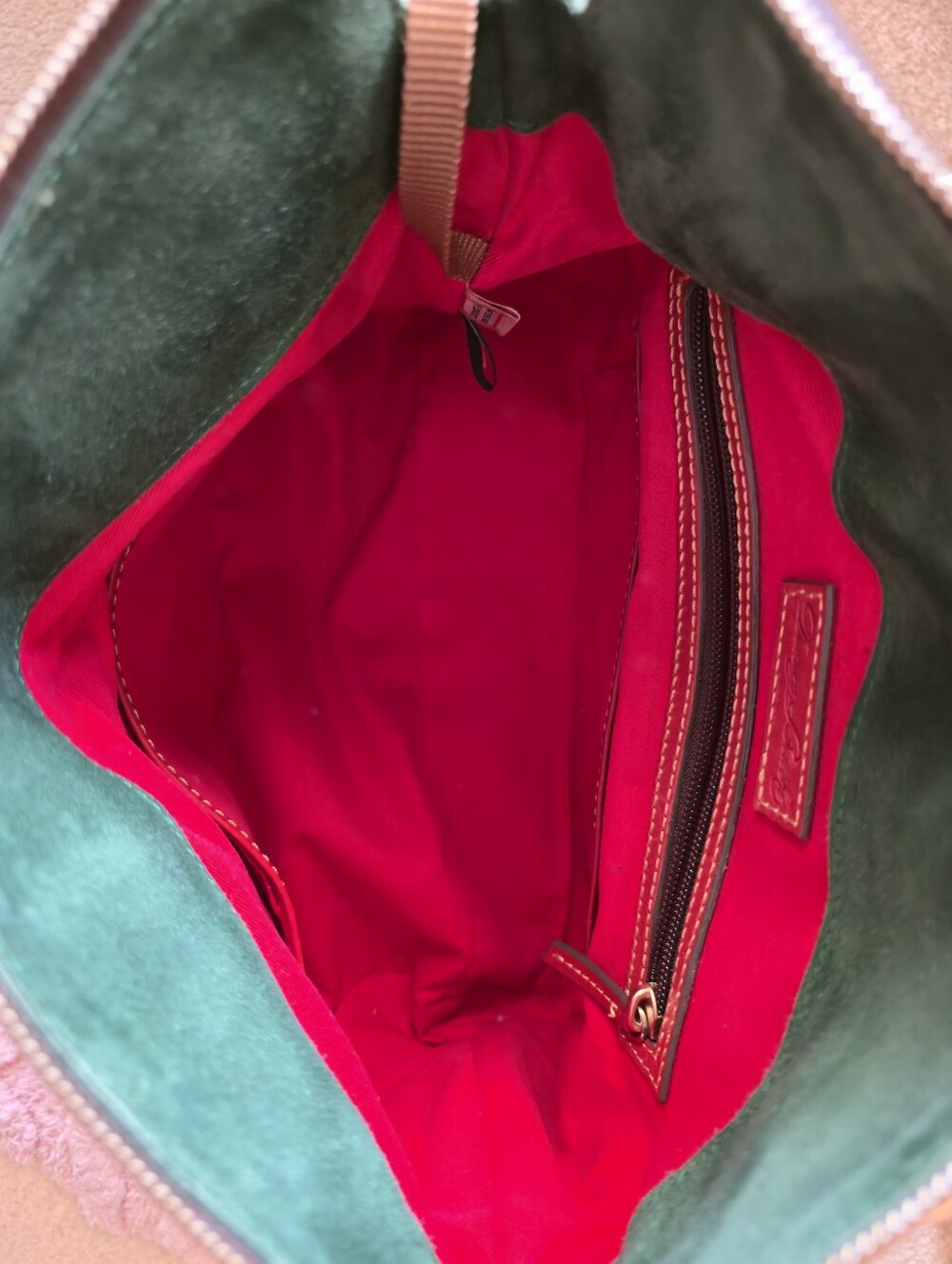 Dooney & Bourke Florentine Red Satchel In 13inch Size - Picture 7 of 8